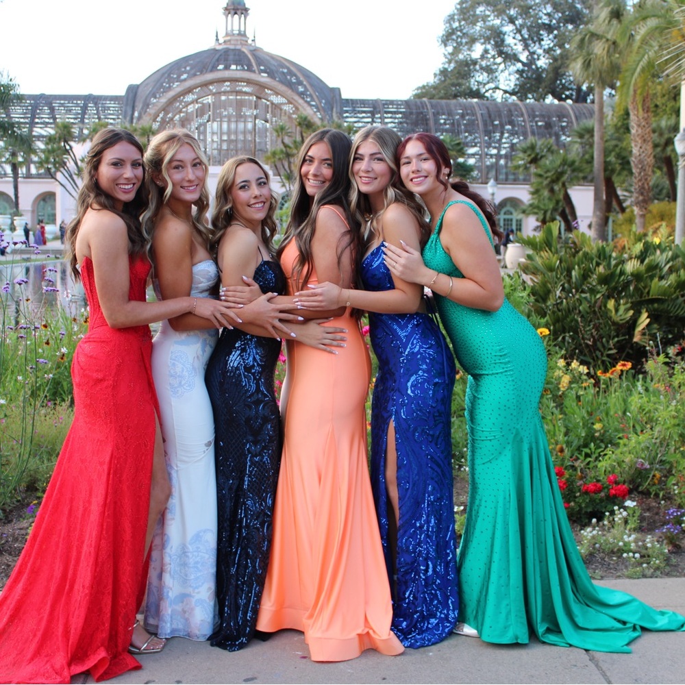 Orange prom dress! - Picture 3 of 5